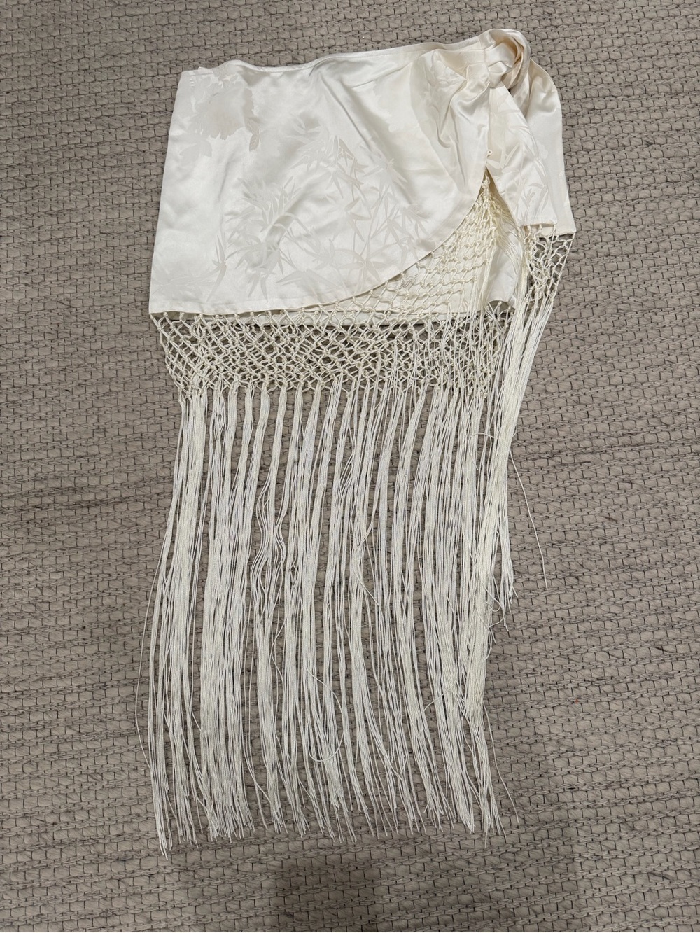 Ivory Fringe Midi Skirt (sold-out on BOA) - Picture 6 of 6